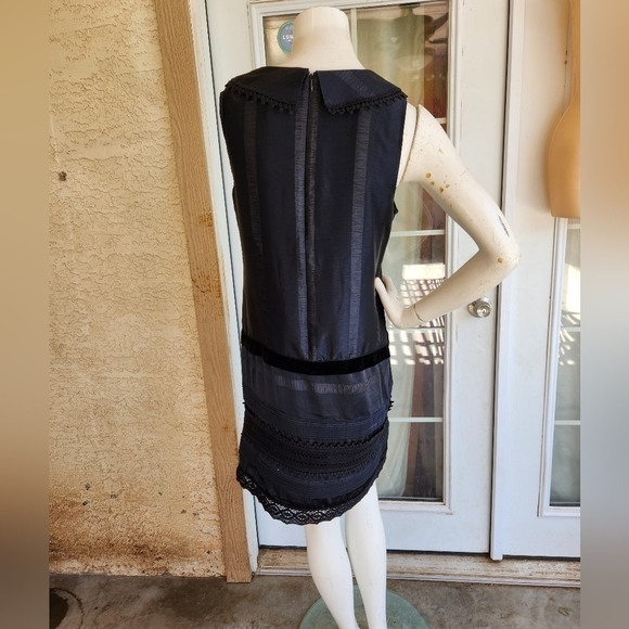 Anna Sui Dress Crochet Lace &‎ Velvet trim 20th Anniversary Collection - Picture 5 of 8